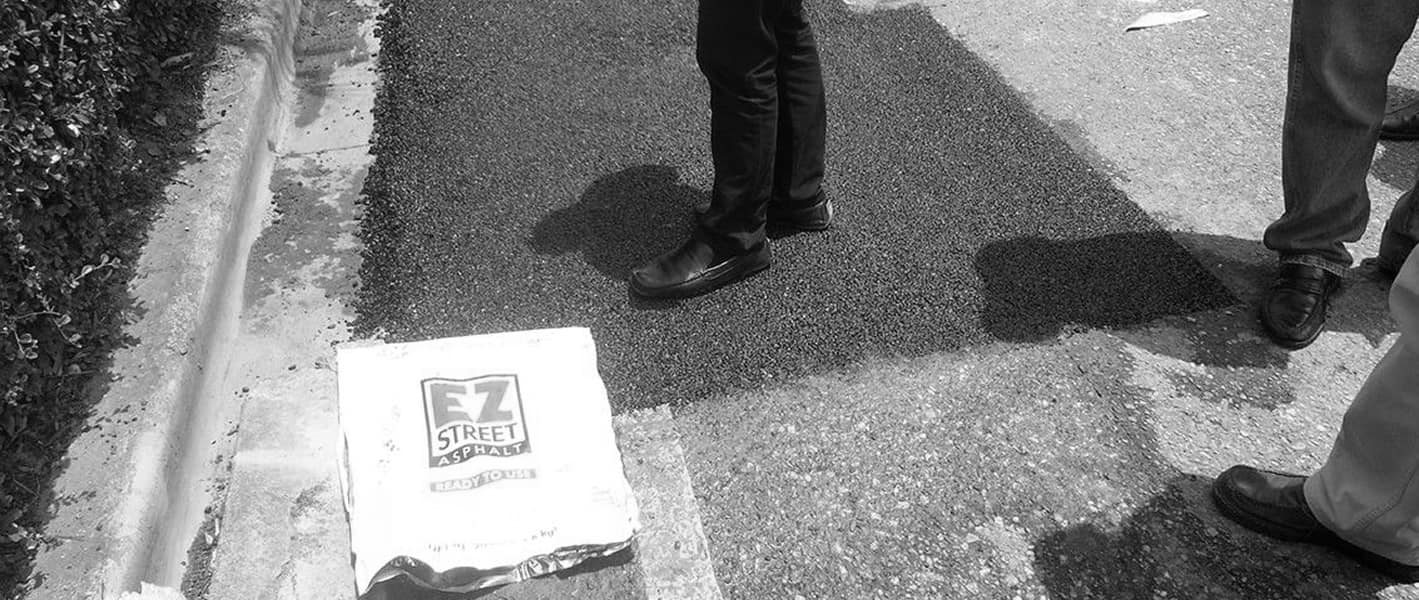 Worker standing on an EZ Street overlay